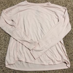 Light pink Athleta Girl long sleeve